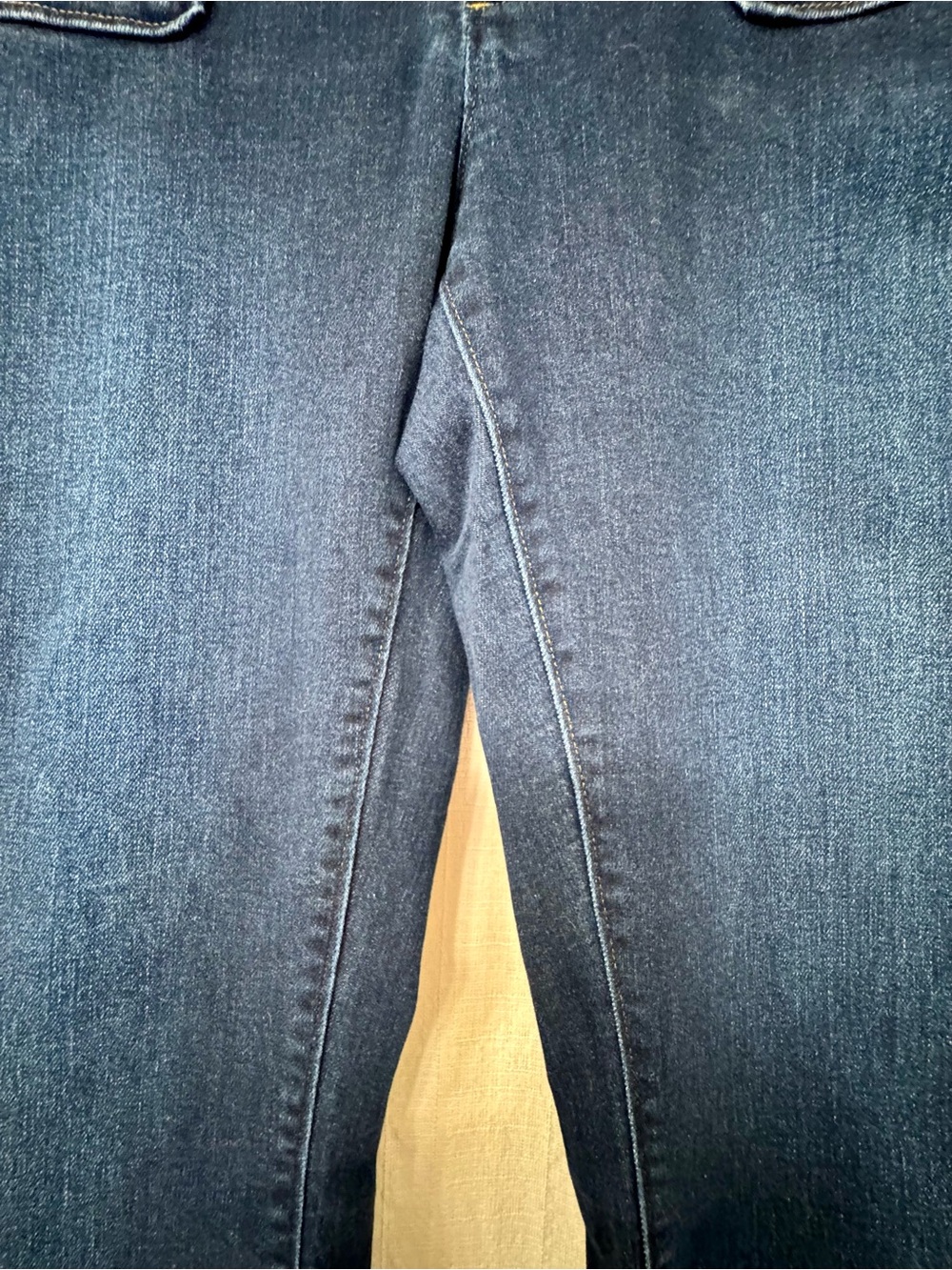 Spartina 449 High-Rise Frayed-Hem Jeans - Ocean Blue - Picture 6 of 7